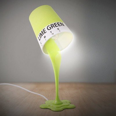 Lámpara CMYK diseño original verde